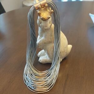 Gold and Silver Multi-Strand Necklace